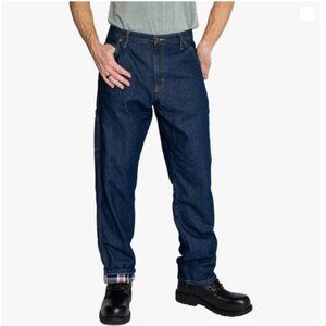 FULL BLUE Carpenter Flannel Lined Denim Jeans, Relaxed Fit,  34W X 30L